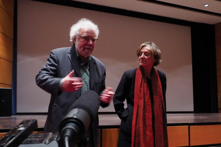 Le réalisateur Peter Fleischmann lors d’une rencontre avec le public au festival L’Europe autour de l’Europe 2015.