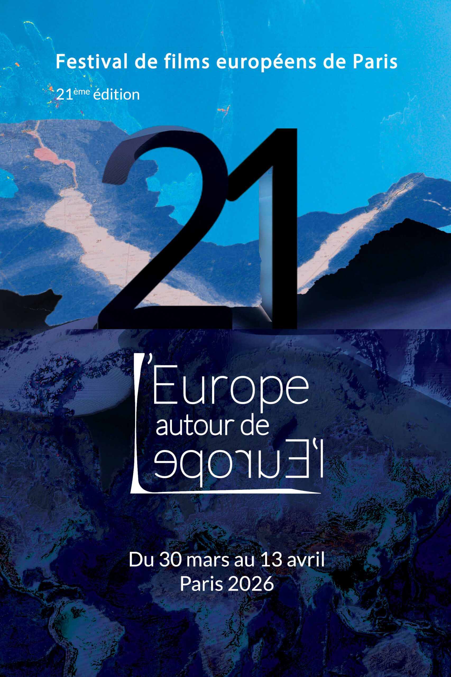 Espace Presse 11 Affiche du Festival des films européens de Paris 2026.