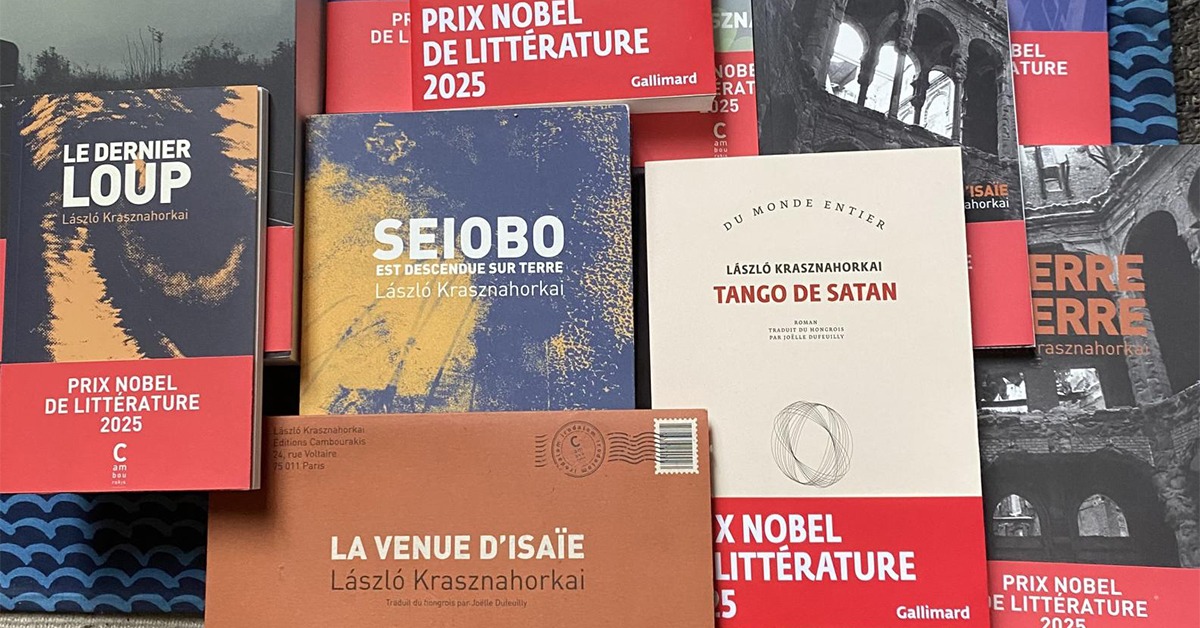 Autour du prix Nobel de littérature 2025 1 prix nobel 2025
